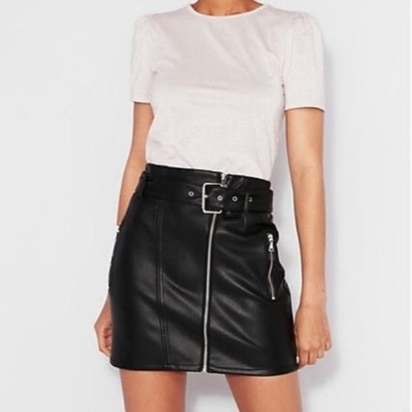 Express Dresses & Skirts - NWT leather skirt